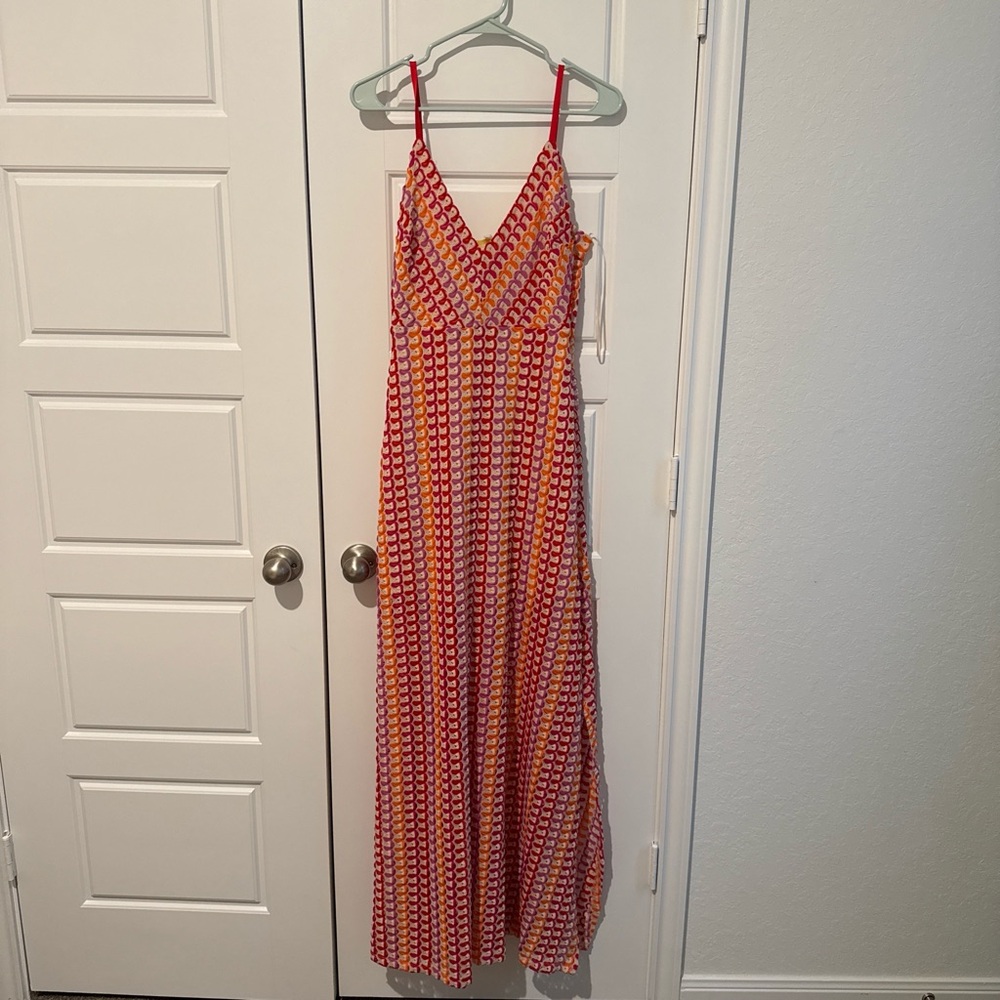 NWT Ramy Brook Knit Della Dress Pink/Purple/Orange $475 - Picture 4 of 5